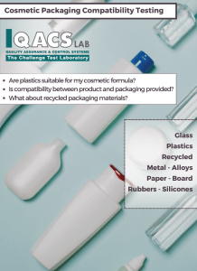 cosmetic packaging compatibility, cosmetic packaging testing, packaging tests for cosmetics
